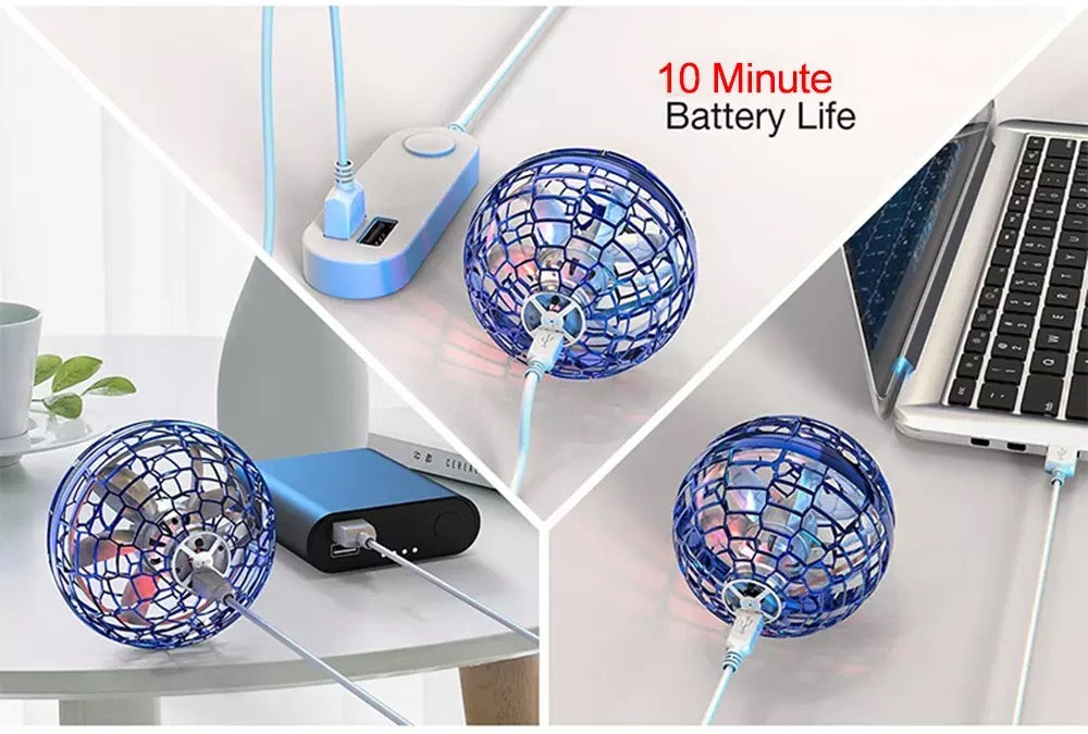 Flying boomerang ball