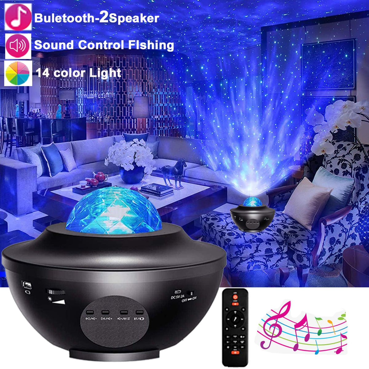 Galaxy sky projector