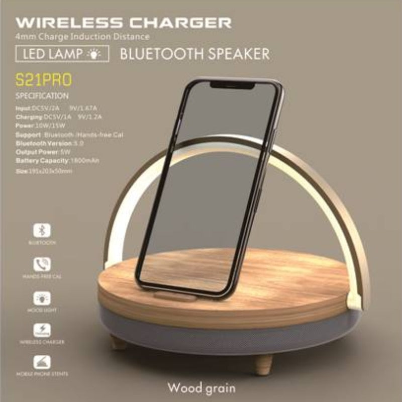 Night light  with wireless charger